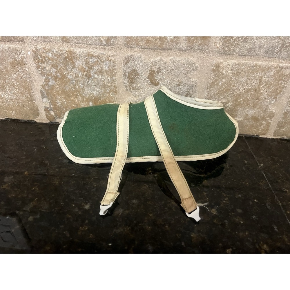 VTG Breyer Horse Green Felt Blanket‎ Traditional Size Clydesdale Foal